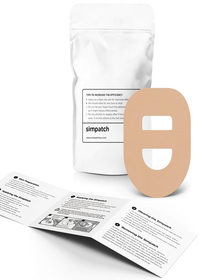 SIMPATCH Adhesive Patch for Omnipod with Strap - Pack of 25 (Tan) - Image 2